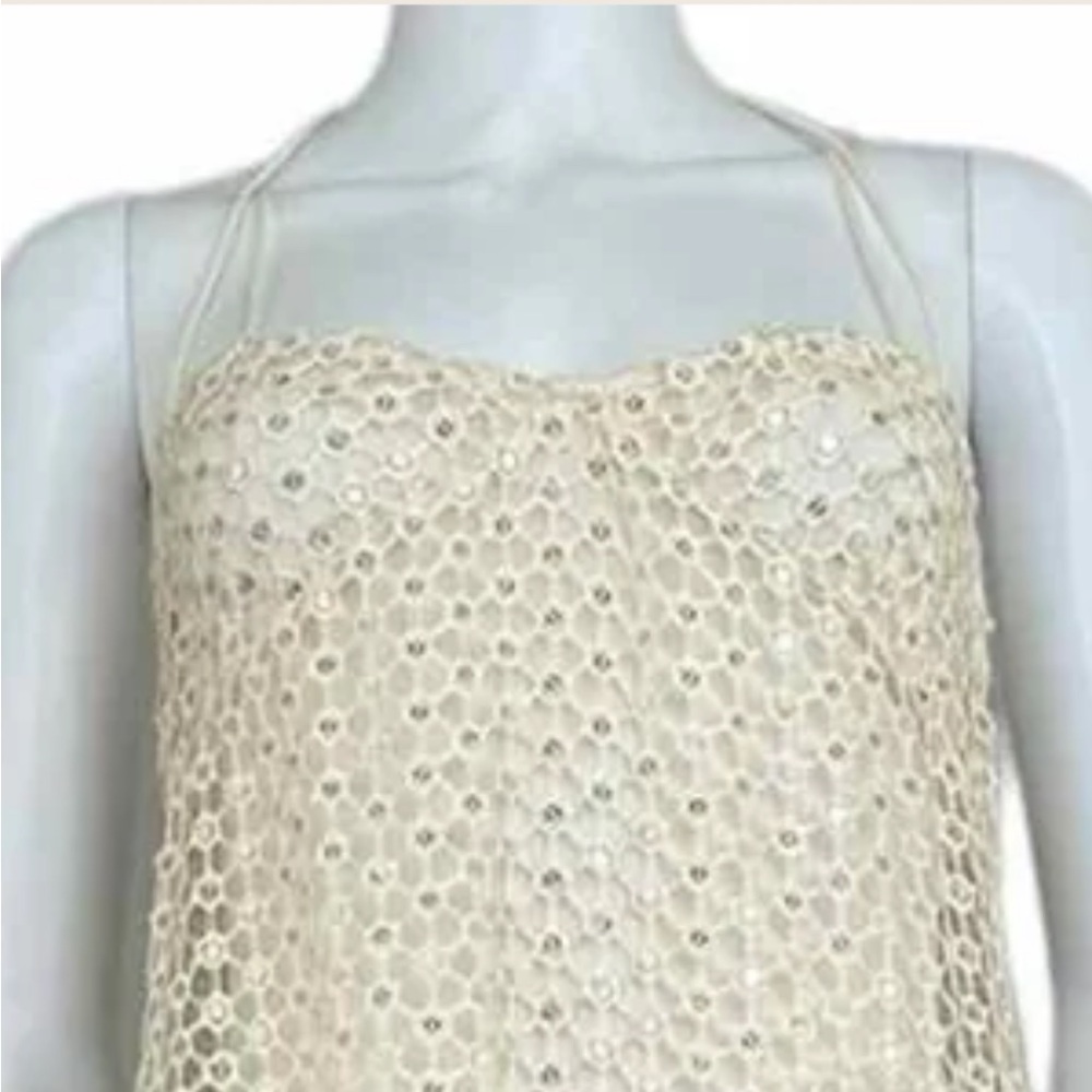 Free People Intimately Crochet Embellished Body Suit Dress Size Small - Picture 5 of 12